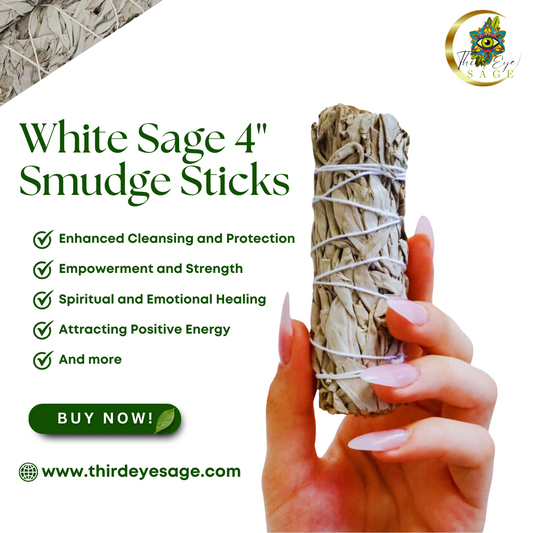 Purify Your Space with Our California White Sage 4" Smudge Sticks