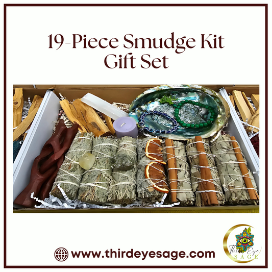 Attract Wealth & Prosperity with the 19-Piece Ultra Healing Smudge Kit Gift Set - Dive into Abundance! 💰✨