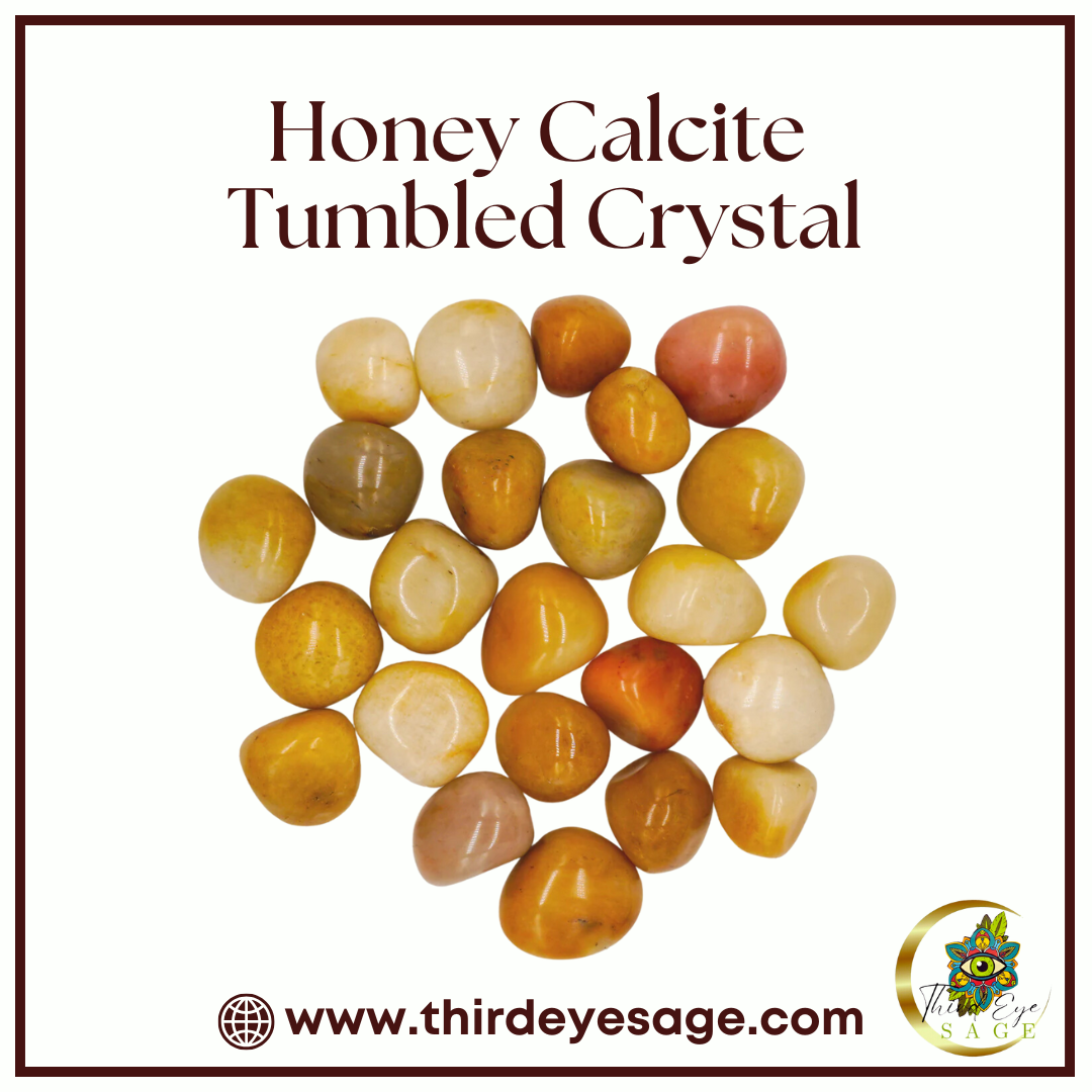 Empower & Energize with Honey Calcite Tumbled Crystals