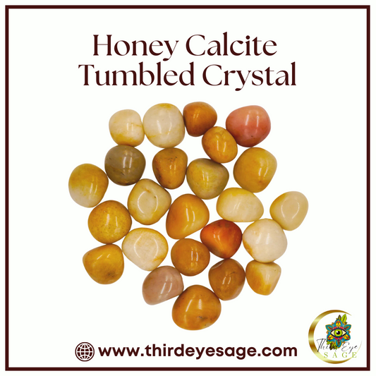 Empower & Energize with Honey Calcite Tumbled Crystals