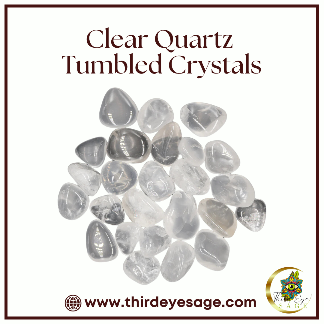 Amplify Energy & Clarity with Clear Quartz Tumbled Crystals