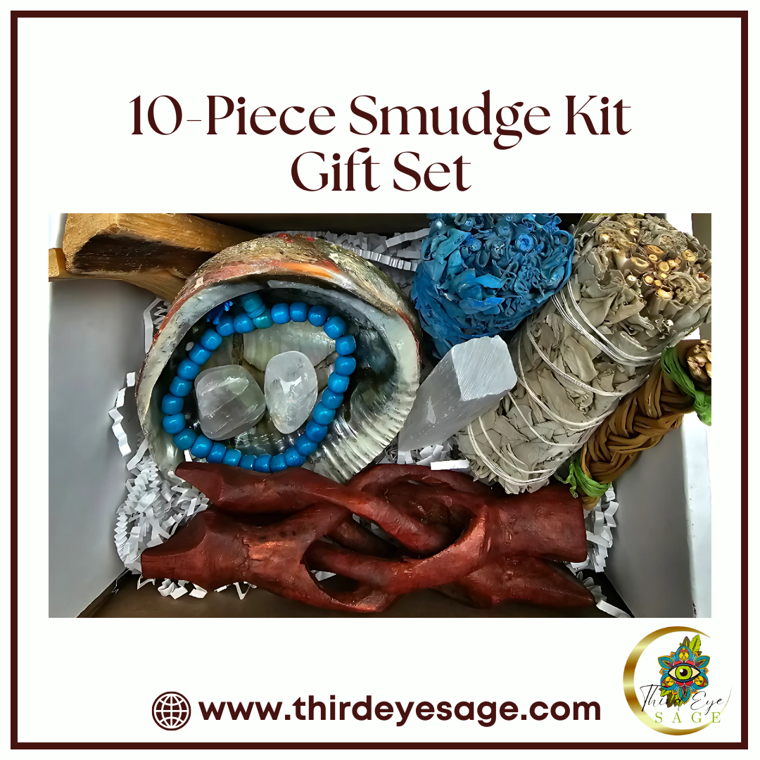 Purify & Energize with the 10-Piece Healing Smudge Kit for a Fresh Space!