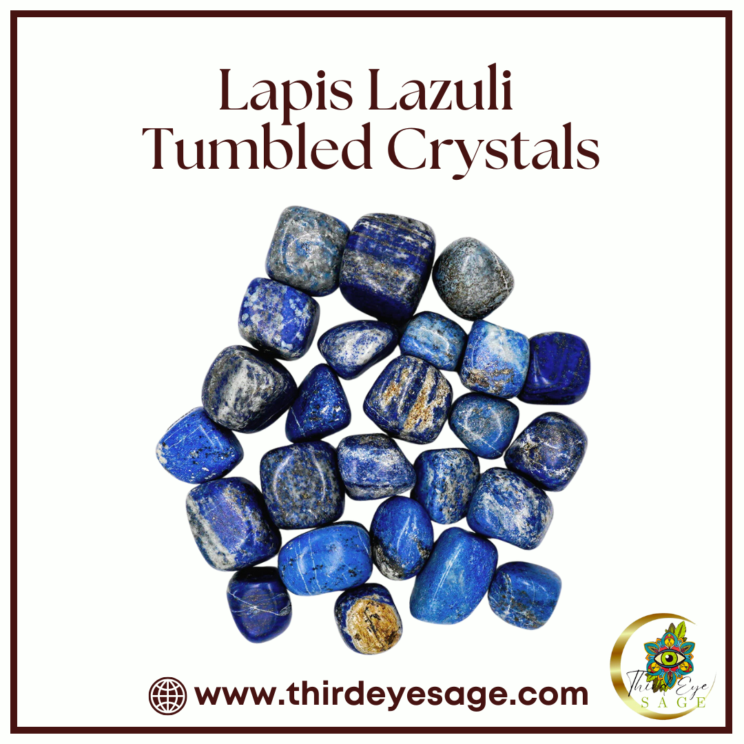 Unlock Wisdom & Communication with Lapis Lazuli Tumbled Crystals