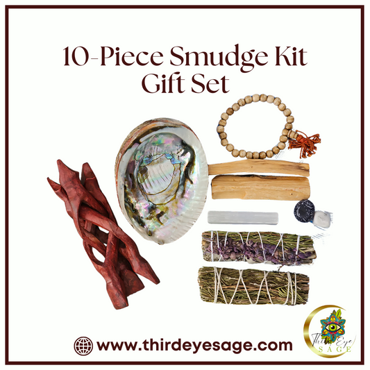 Create Your Calm Oasis with the 10-Piece Smudge Kit for Stress & Anxiety Relief