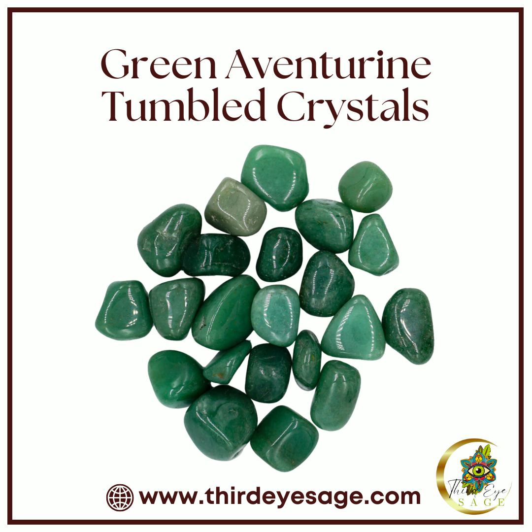 Attract Luck & Prosperity with Green Aventurine Tumbled Crystals