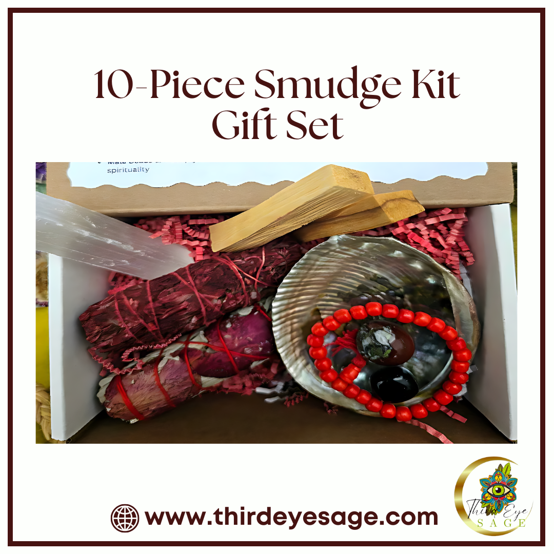 Guardian’s Embrace – 10-Piece Deluxe Smudge Kit for Protection and Love