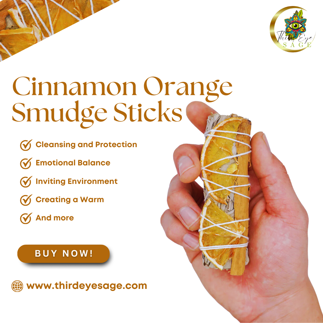 Energize and Purify with Cinnamon Orange & White Sage Smudge Sticks