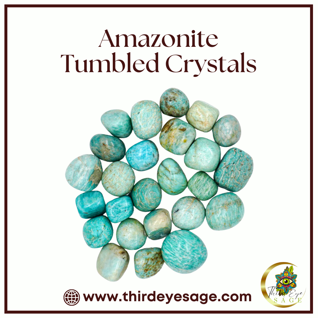 Empower Communication & Balance with Amazonite Tumbled Crystals