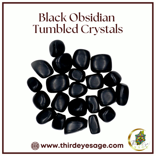 Unlock Protection & Inner Strength with Black Obsidian Tumbled Crystals