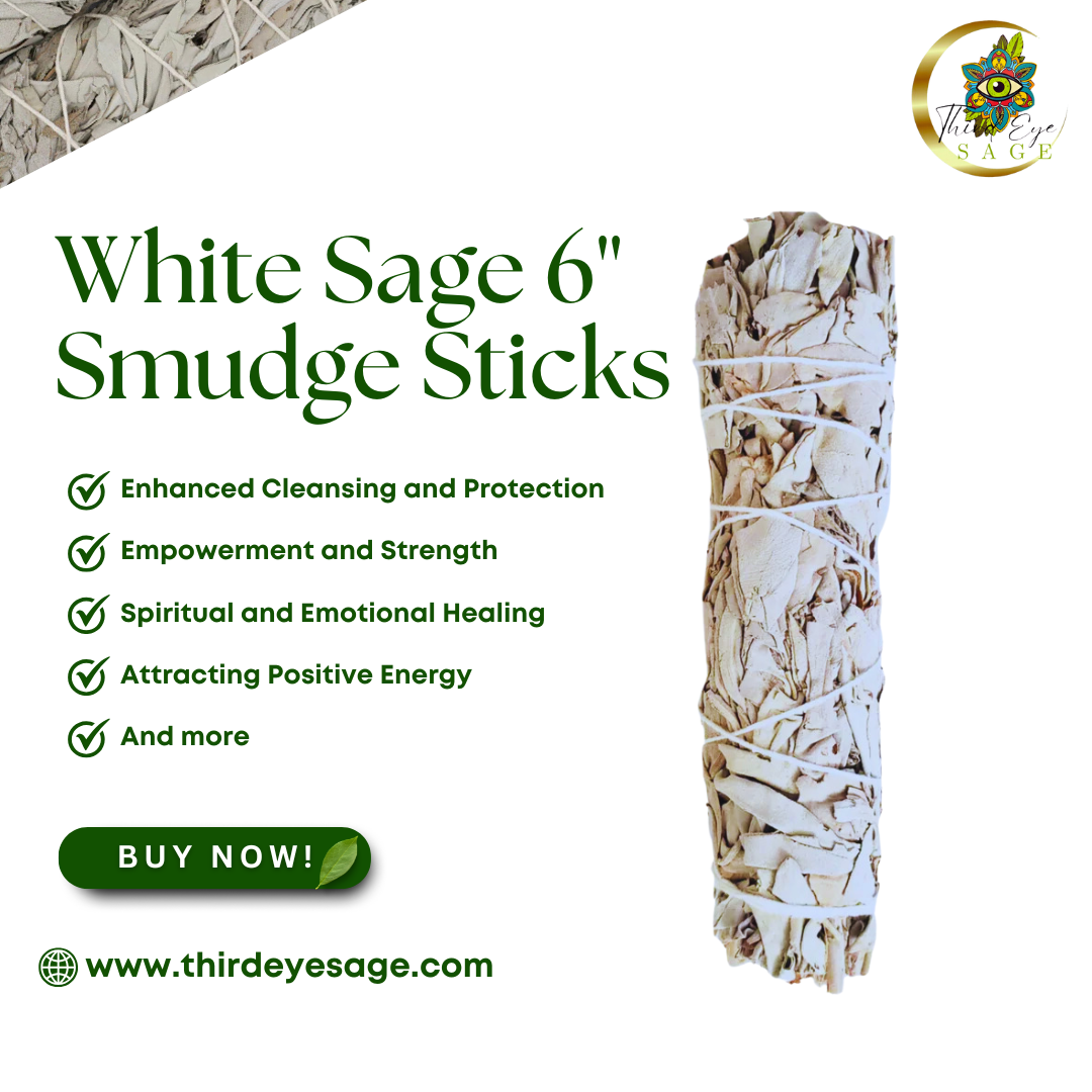 Cleanse and Renew with California White Sage 6" Smudge Sticks