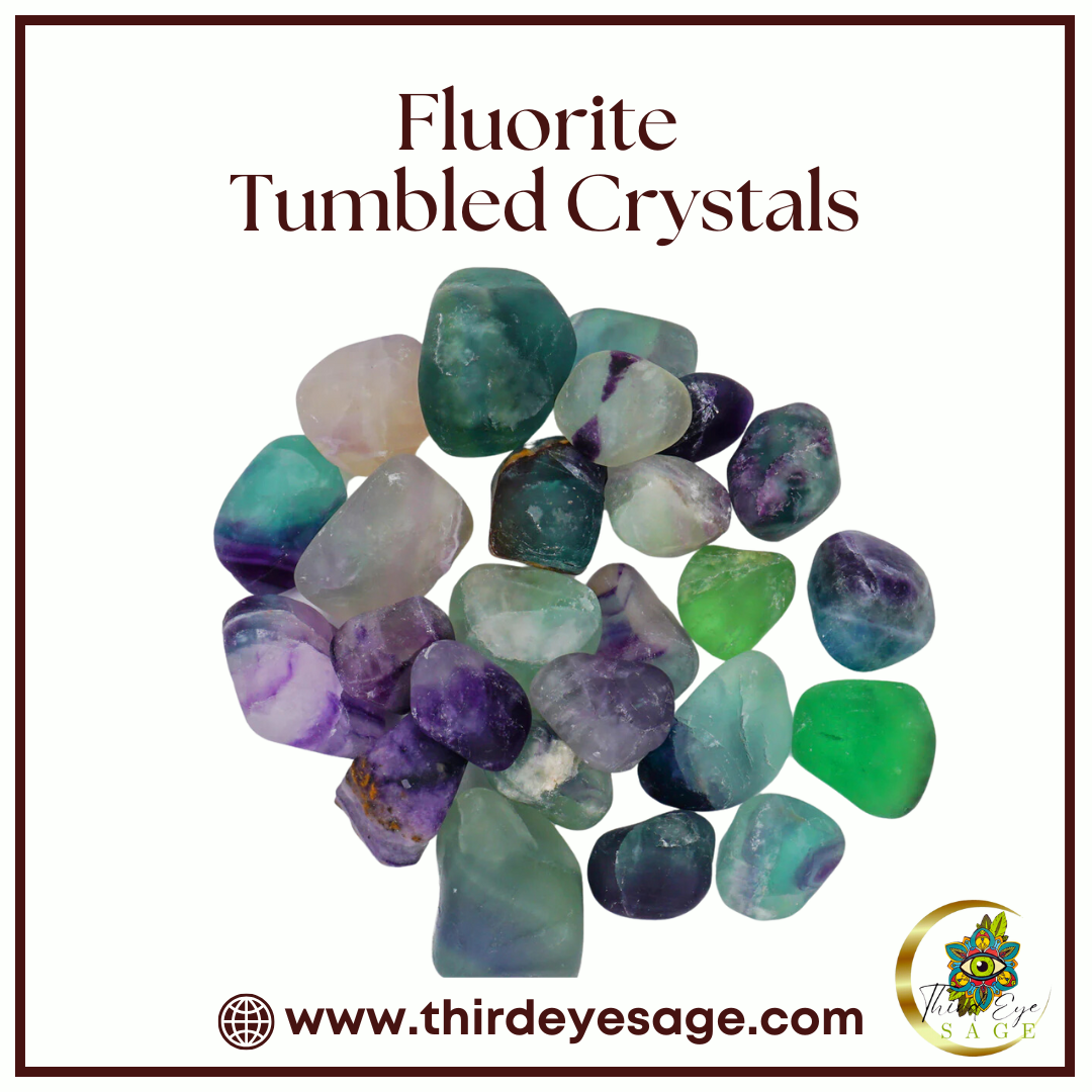 Unlock Clarity & Healing with Fluorite Tumbled Crystals