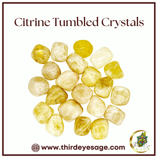 Attract Abundance & Joy with Citrine Tumbled Crystals