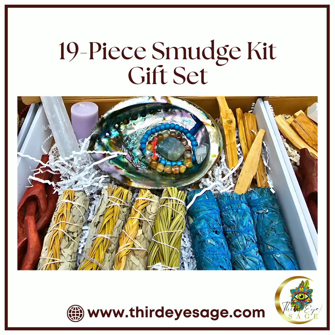 Experience Deep Healing with the 19-Piece Ultra Healing Smudge Kit Gift Set to PURIFY! 🌈🕊️