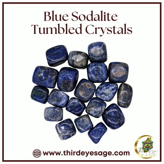 Enhance Intuition & Communication with Blue Sodalite Tumbled Crystals