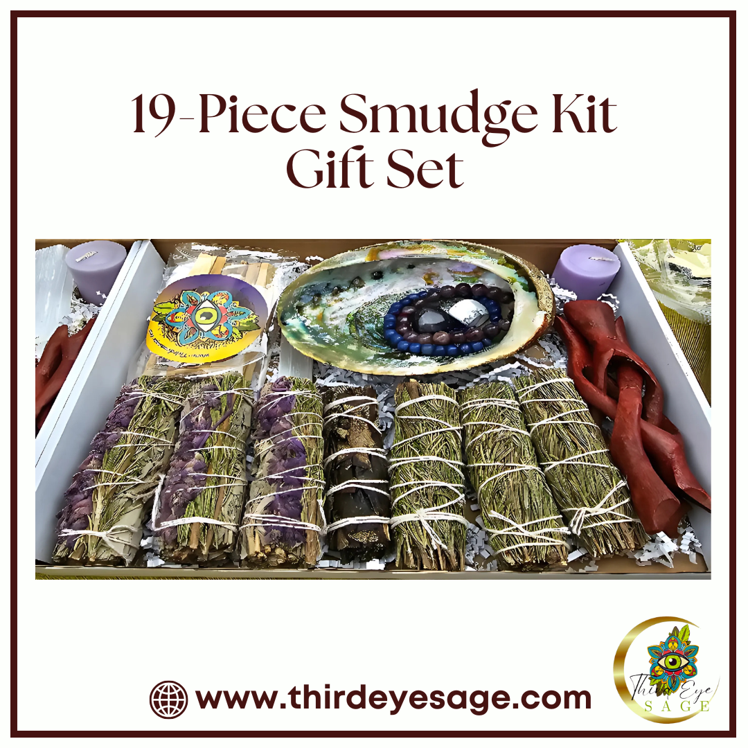 Embrace Calmness with the 19-Piece Ultra Healing Smudge Kit GIFT SET for Stress and Anxiety Relief 💆‍♂️🌈