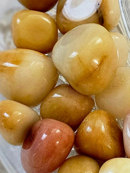 ✨🍯 Honey Calcite Tumbled Healing Crystal, Illuminate Your Spirit 🌟🔮