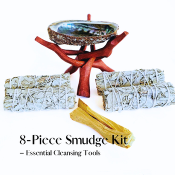 🎁✨ (8-Piece) Purification Bundle – White Sage and Palo Santo Ritual Set for Elevated Energy ✨🎁