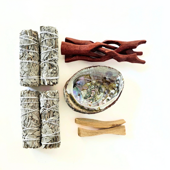 🎁✨ (8-Piece) Purification Bundle – White Sage and Palo Santo Ritual Set for Elevated Energy ✨🎁