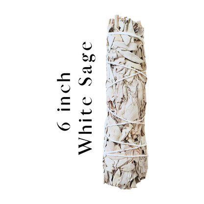 California White Sage 6" Smudge Sticks Bundle