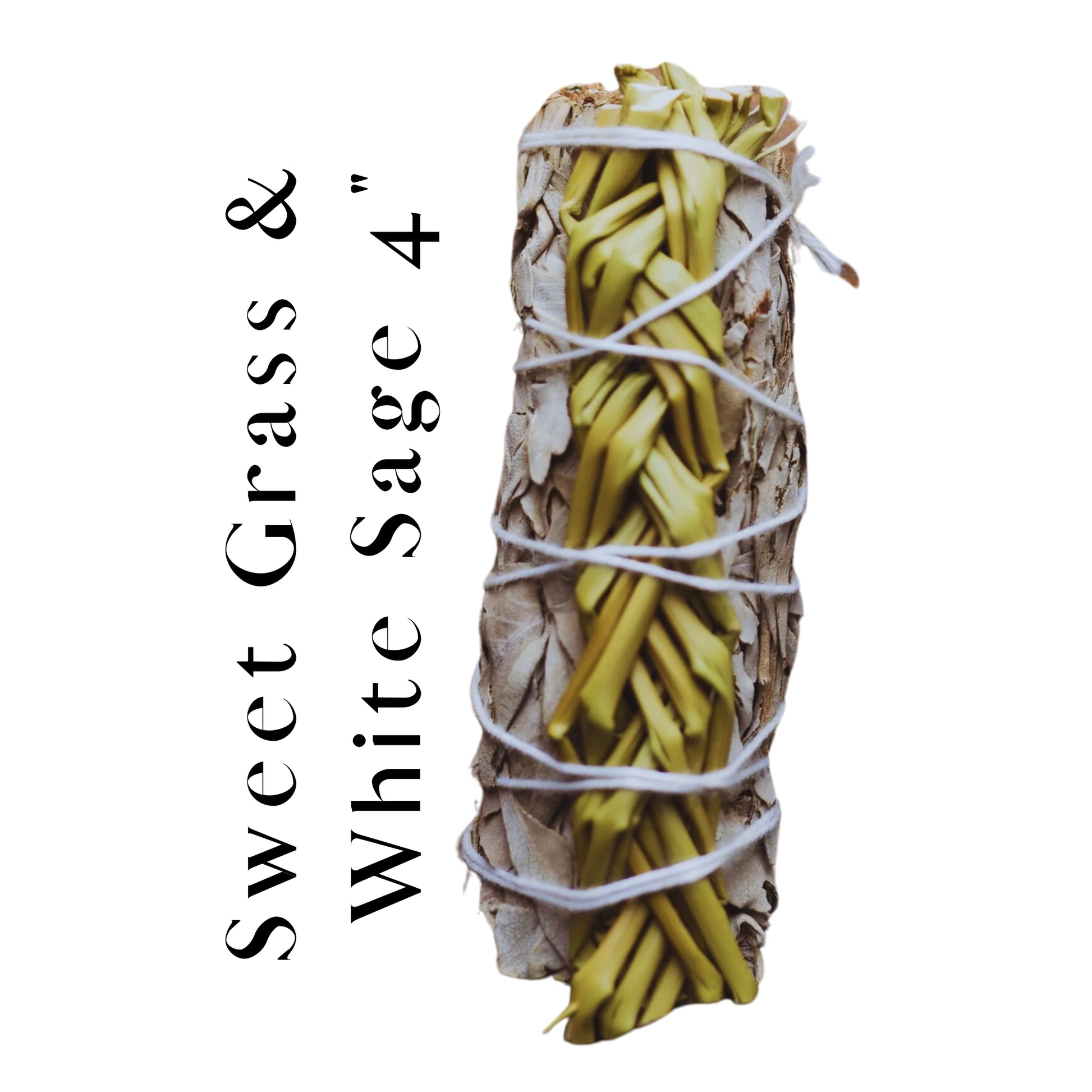 Sweet Grass & White Sage 4"