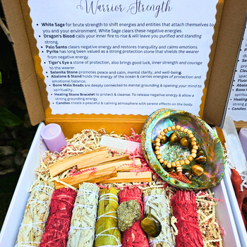 🛡️✨(19-Piece) Warrior Strength and Resilience! 💪🌿2Ultra Healing Smudge Kit GIFT SET