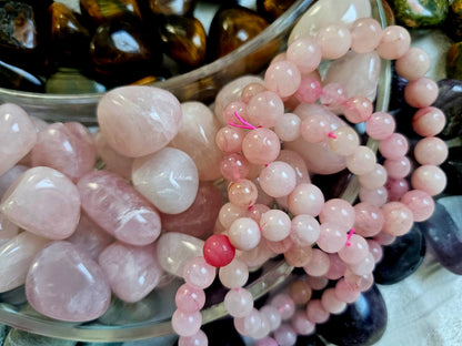 🌹💖 Rose Quartz Tumbled Healing Stones: Embrace Love and Harmony with Natural Crystal Energies! 💖🌹