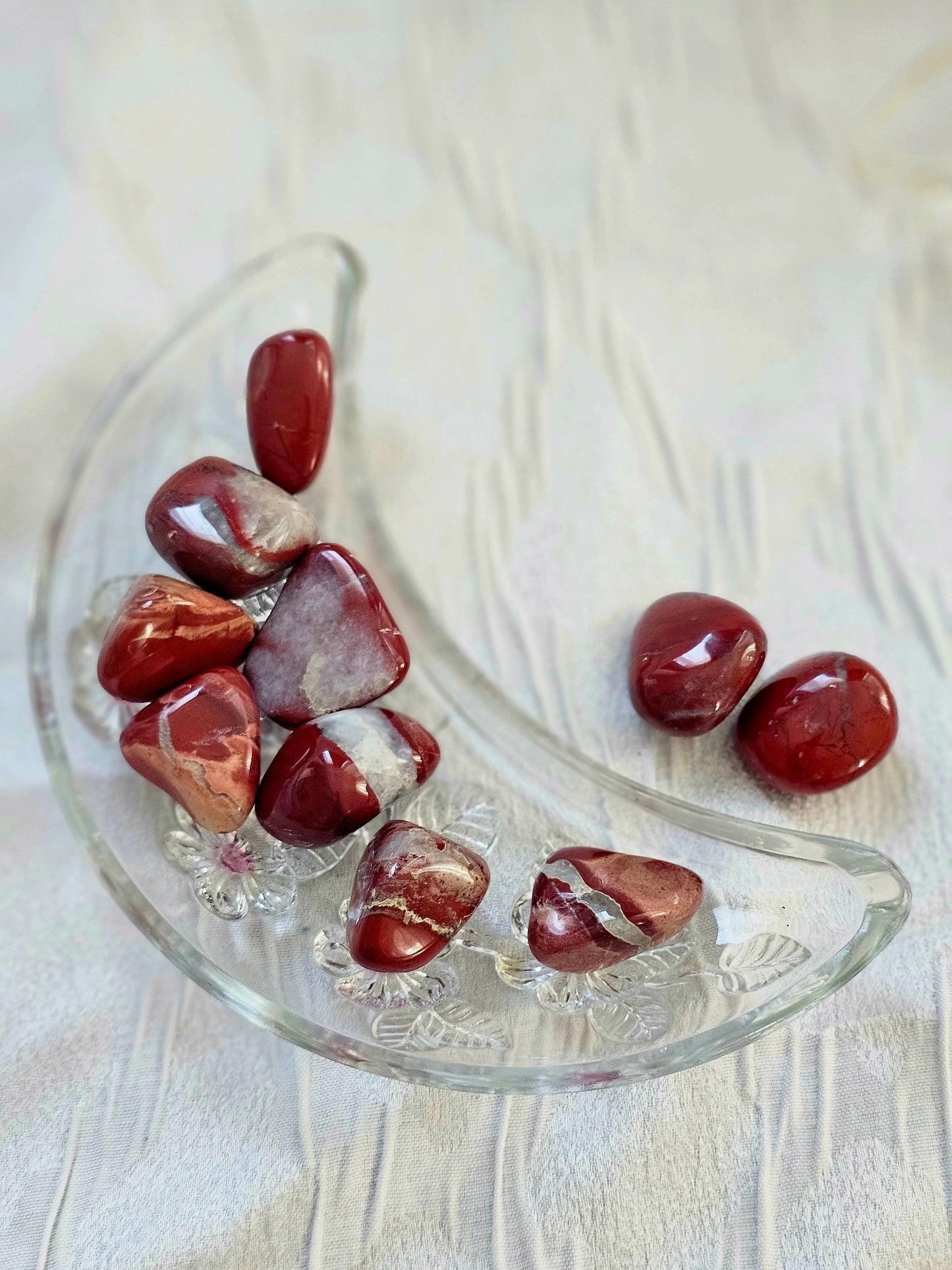 ✨🔴  Red Jasper Tumbled Healing Crystal Stones!  Grounding, Courage, Calming 💎🔥