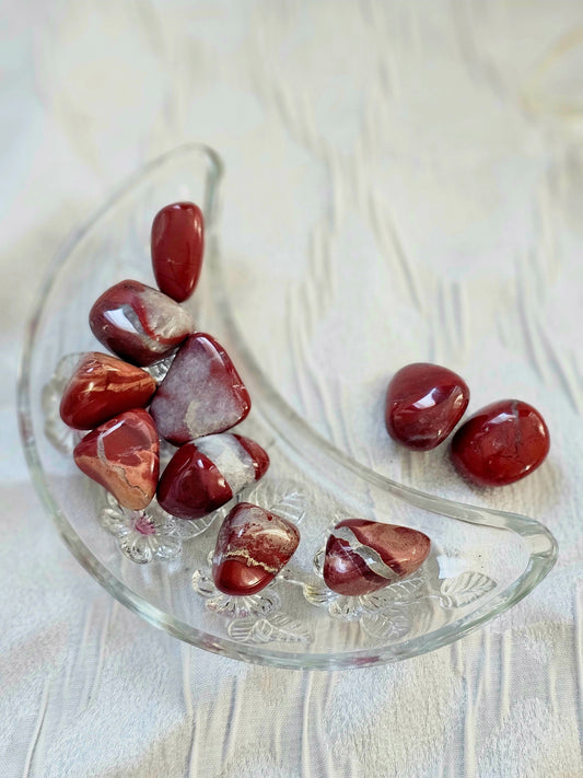 ✨🔴  Red Jasper Tumbled Healing Crystal Stones!  Grounding, Courage, Calming 💎🔥