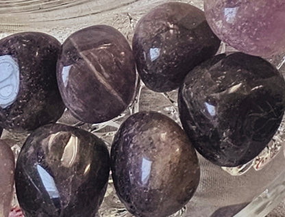 🔮✨Amethyst Tumbled Healing Stones: Crystal Clarity and Spiritual Serenity! ✨🌈