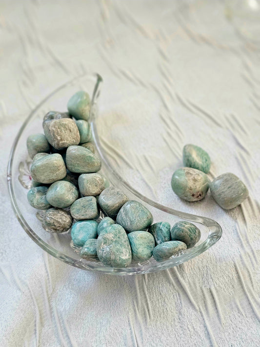 🪶✨ Amazonite Tumbled Healing Stones: Elevate Your Well-being! ✨🪶